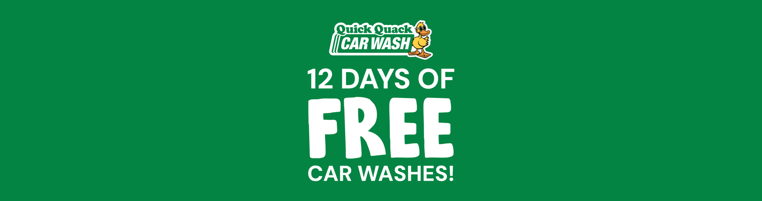 12 days of free car washes